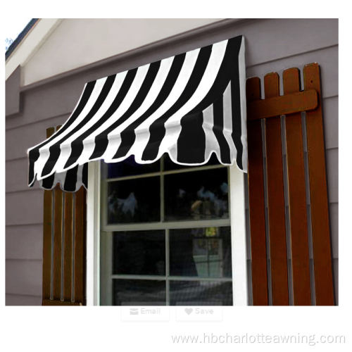 Decorative canopy retractable awnings